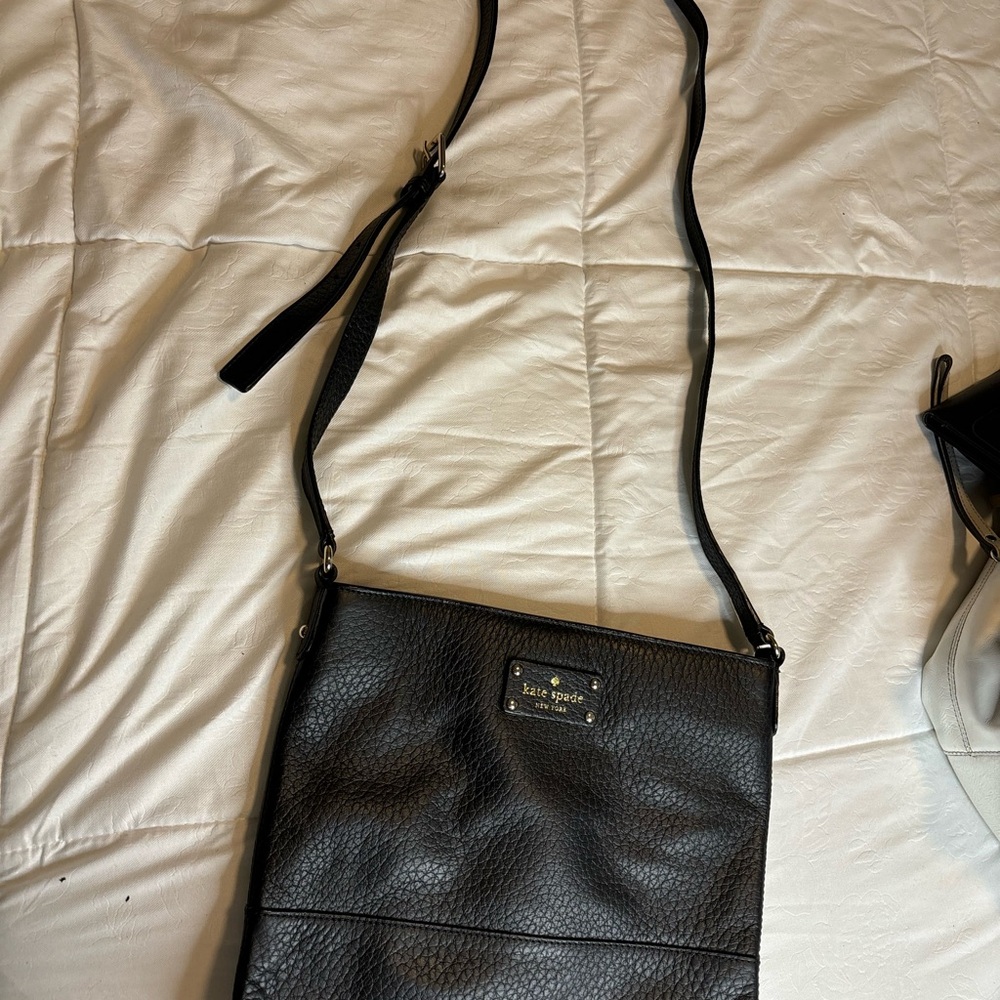 Kate Spade Black Pebbled Leather Crossbody